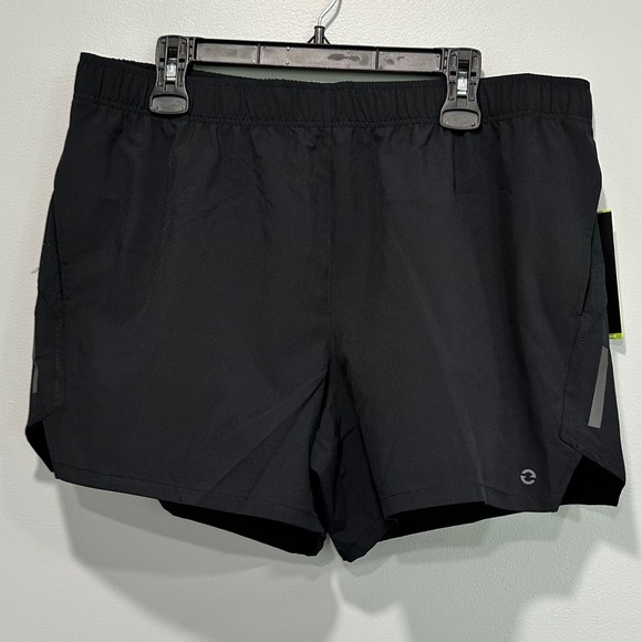 ETONIC XL Black Performance Yoke 5" Running Shorts Mens New - Picture 1 of 6